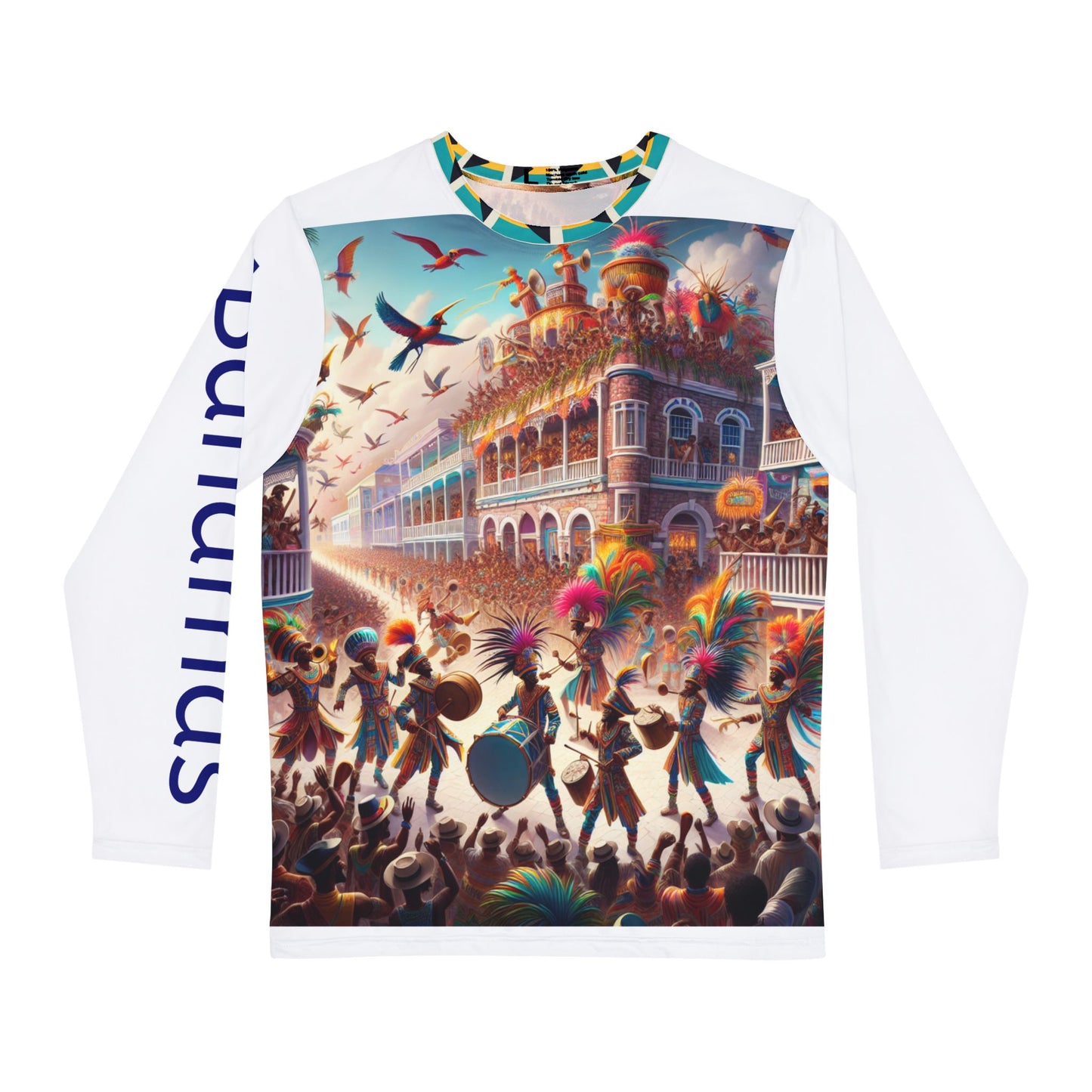 Vibrant Junkanoo Parade Long Sleeve Shirt