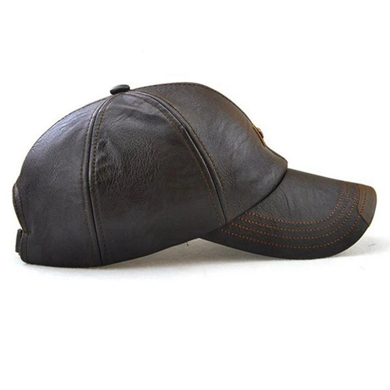 Jamont 1 Piece Leather Baseball Cap