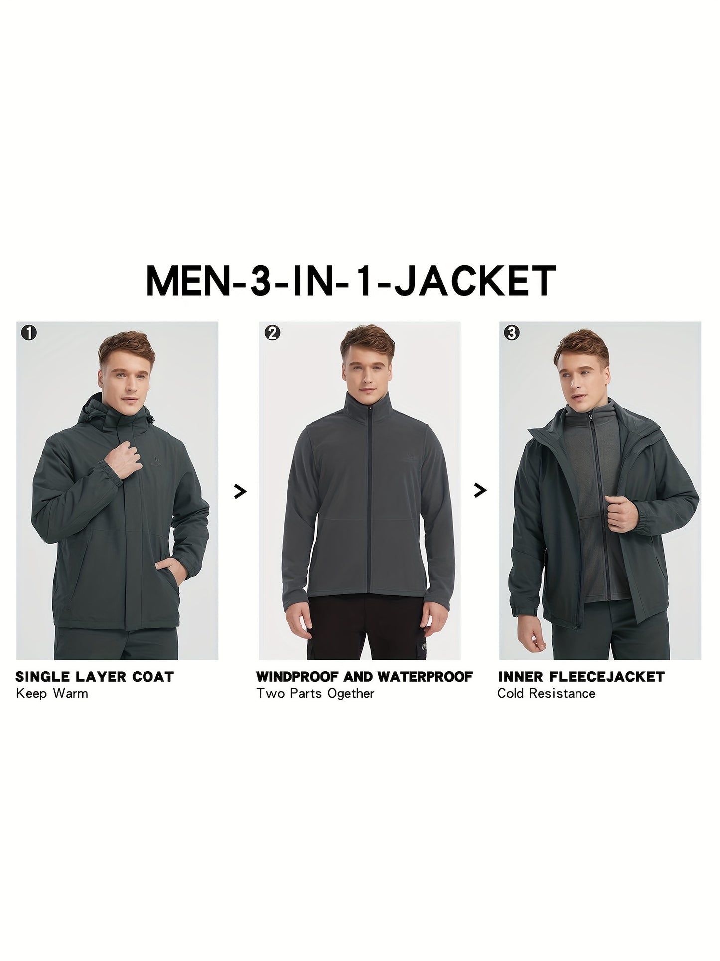 Men's Cashmere Mountain Ski Jacket