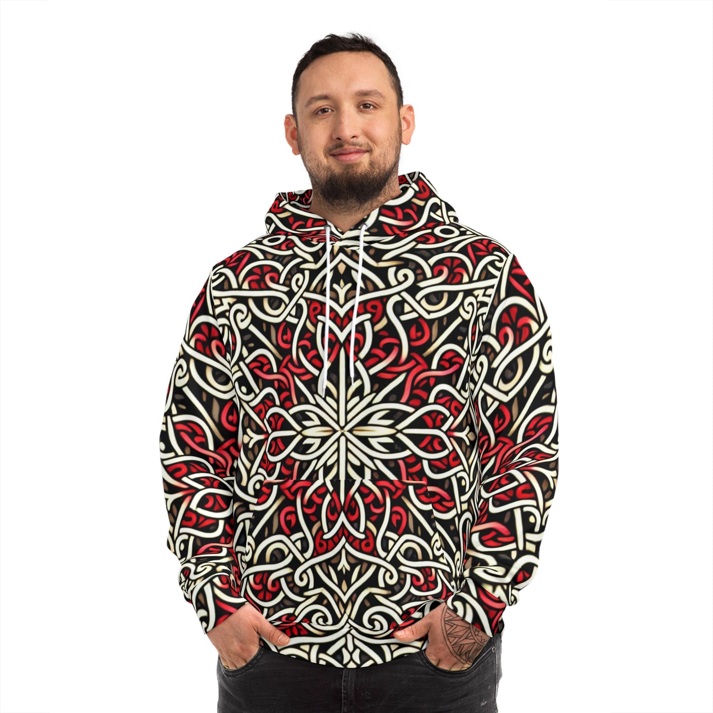 Imperial Trellis   Red Hoodie