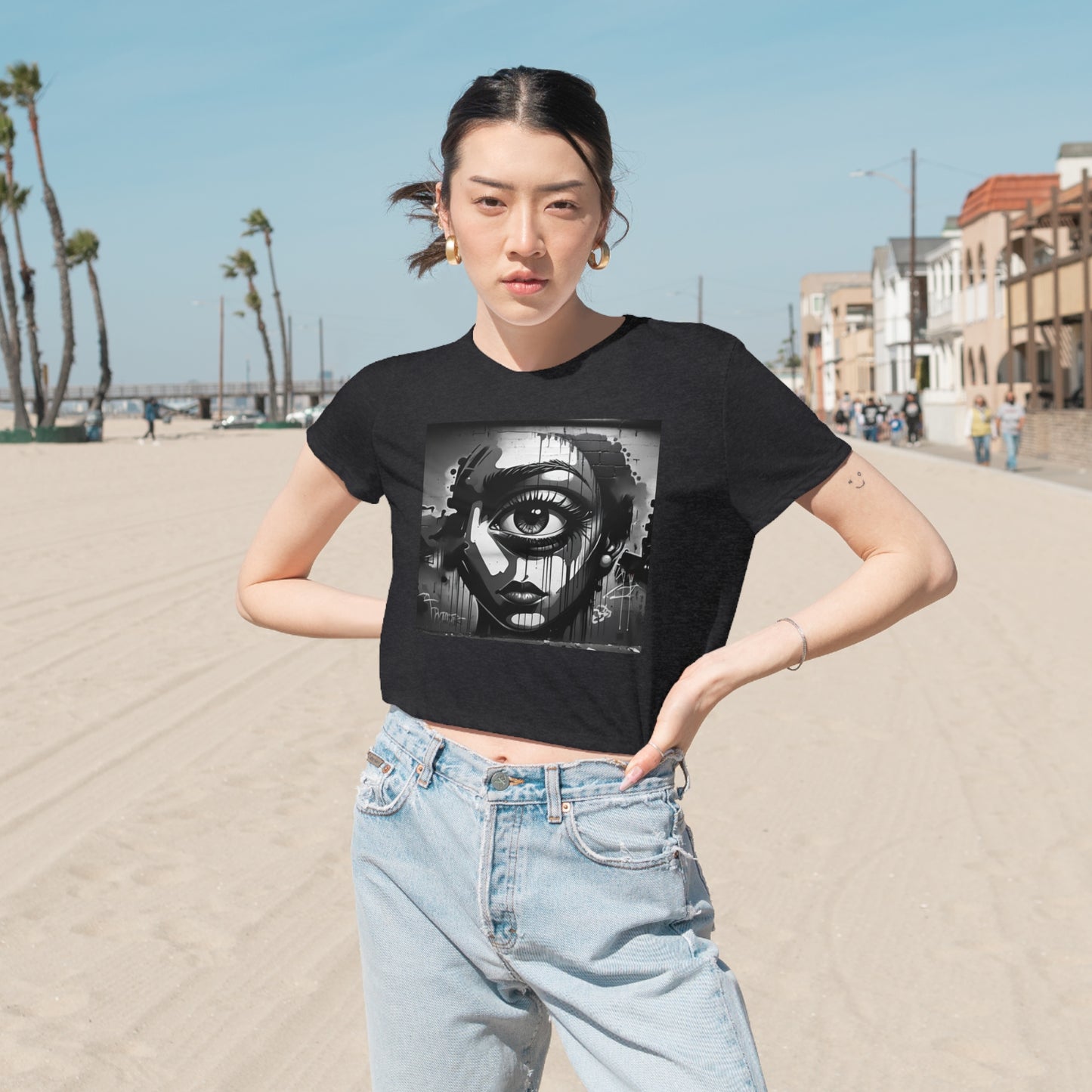 Cropped Shadow Women's Tee