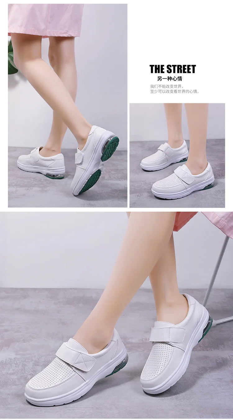 YBQJOO Women Casual Comfortable Platform Nurse Work Shoes