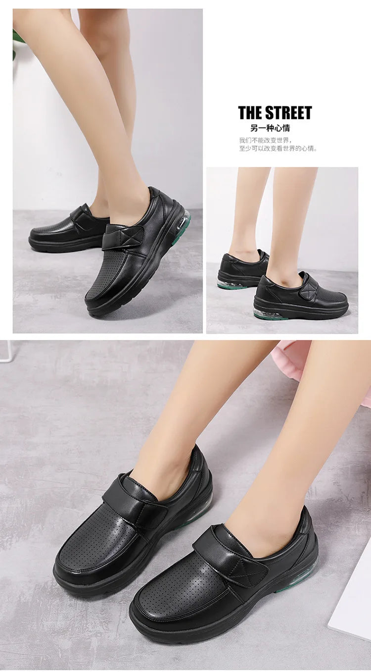 YBQJOO Women Casual Comfortable Platform Nurse Work Shoes