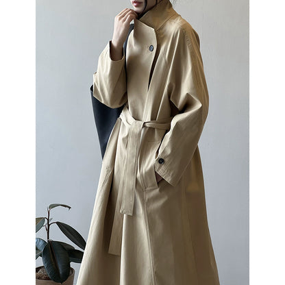 Yan Shuang Retro Stand Trench Coat