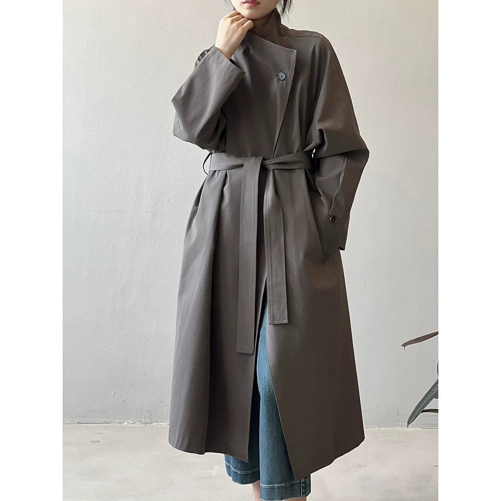 Yan Shuang Retro Stand Trench Coat