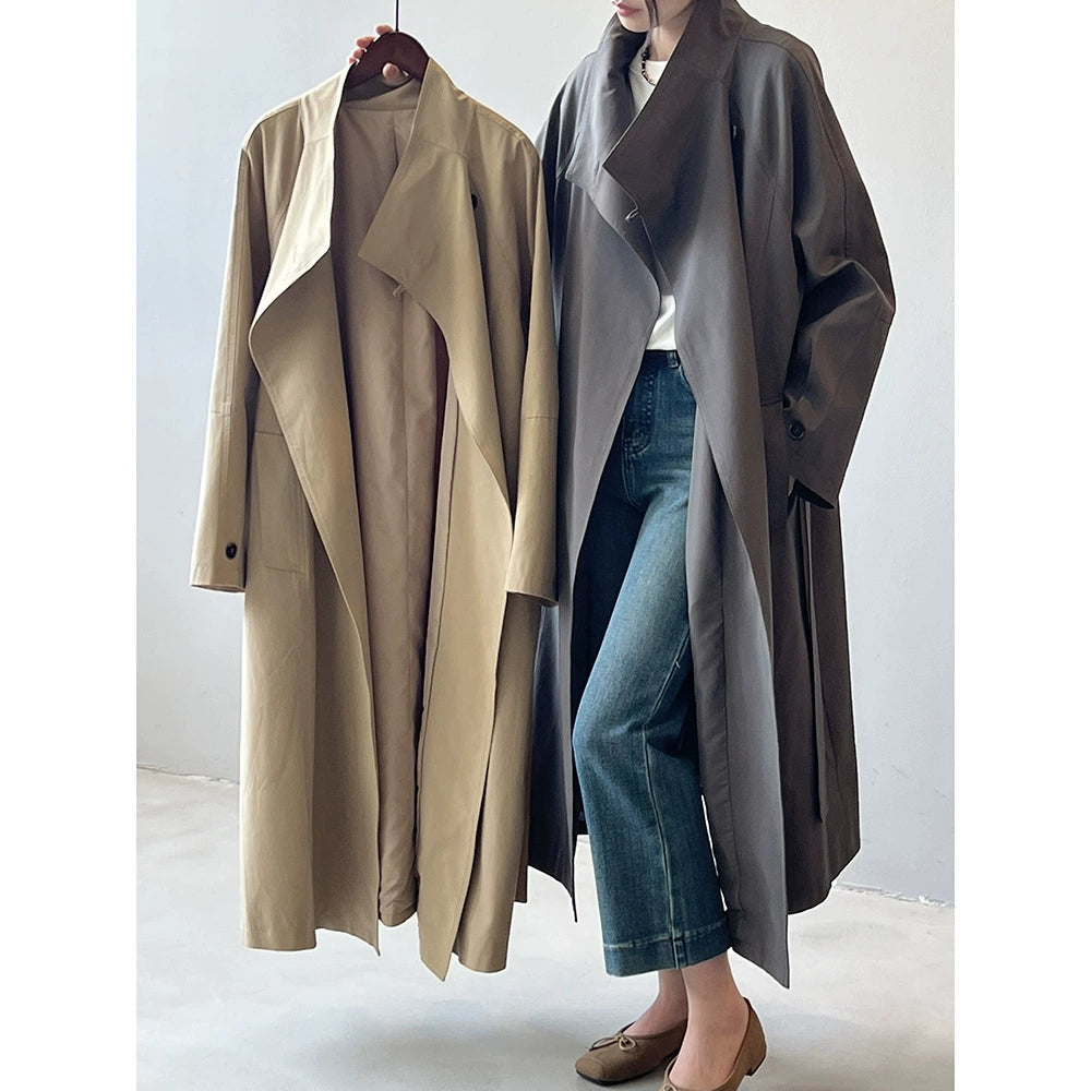 Yan Shuang Retro Stand Trench Coat