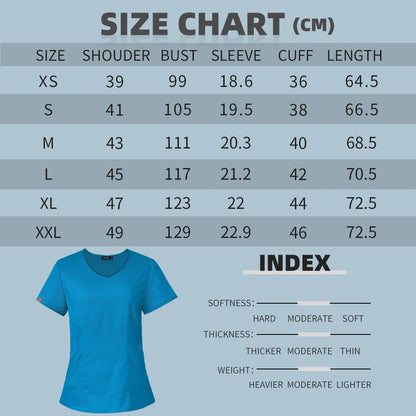 Women Slim Fit Scrubs Tops