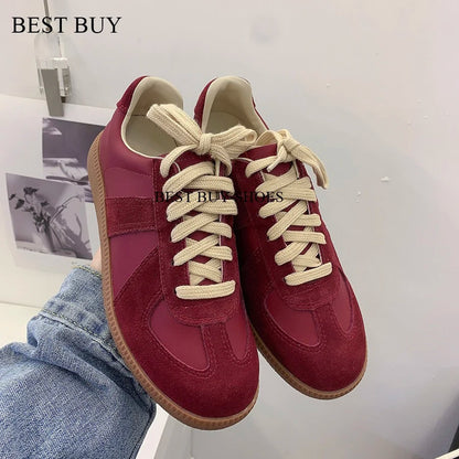 BAST Leather Women Casual Sneakers