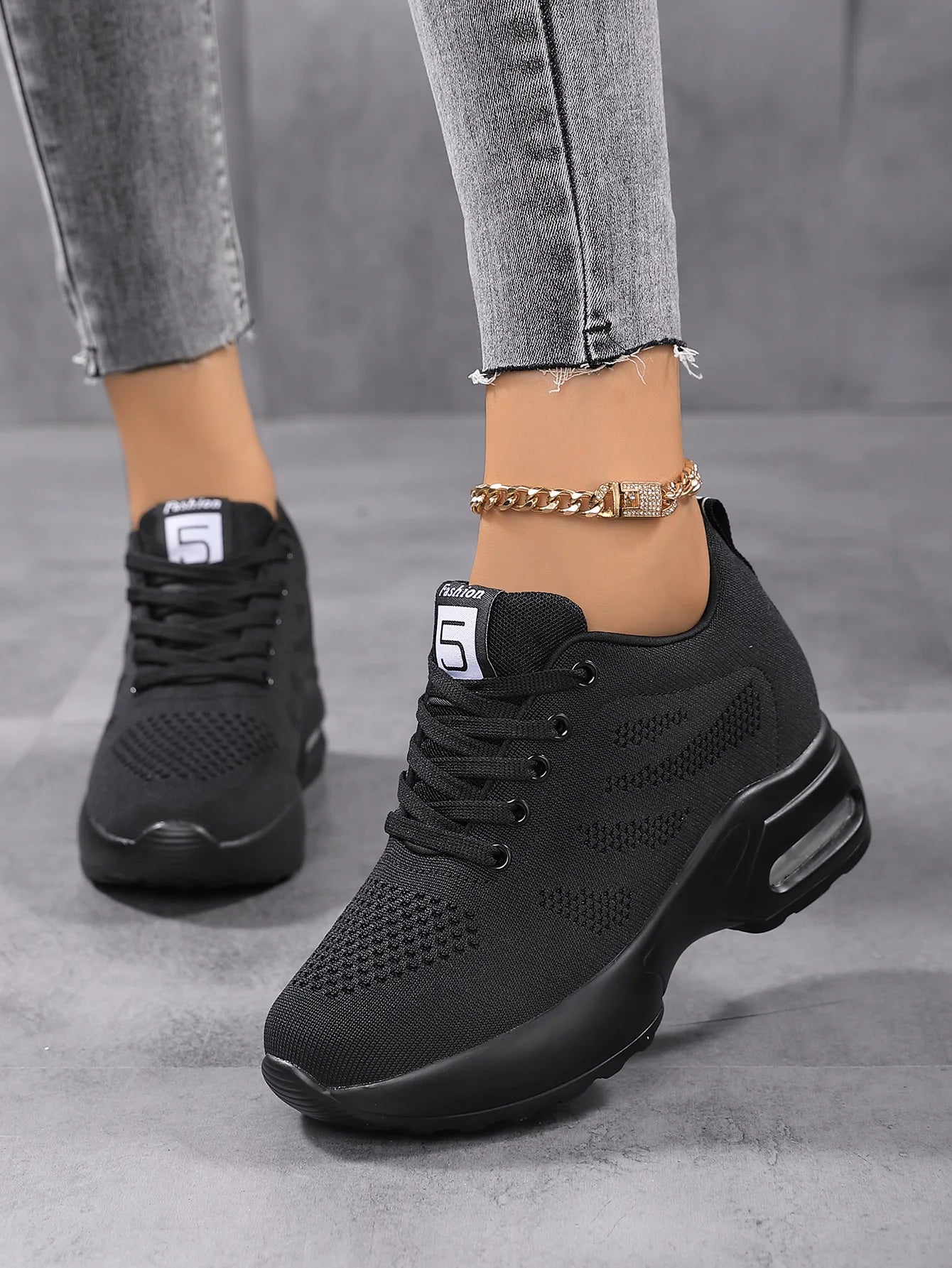 Women Fashion Mesh Work Sneakers