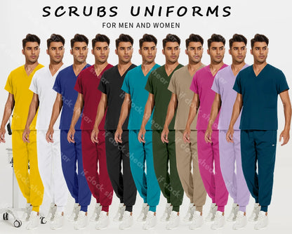 CLOCK SHEAR Unisex Scrubs Set