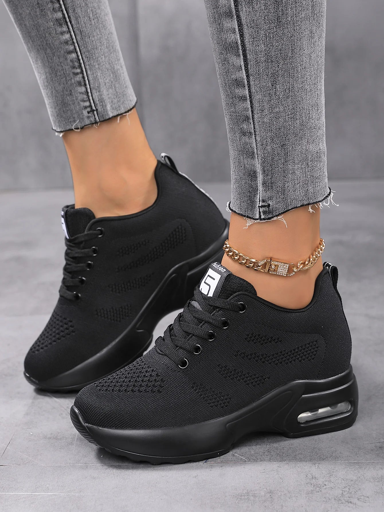 Women Fashion Mesh Work Sneakers