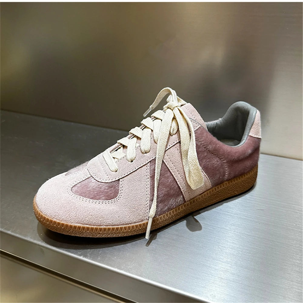 FEDONAS New Genuine Leather Sneakers Woman