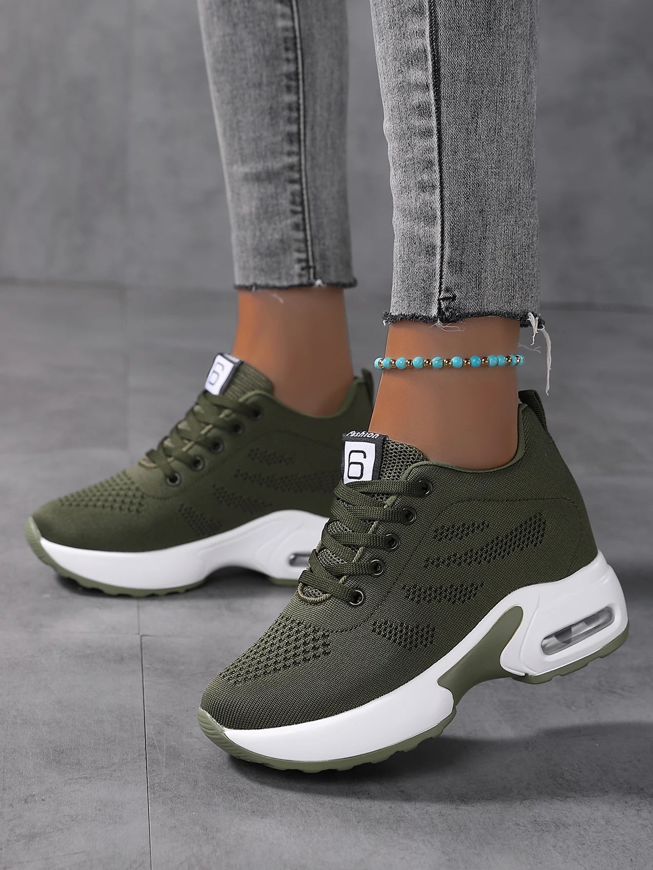 Women Fashion Mesh Work Sneakers