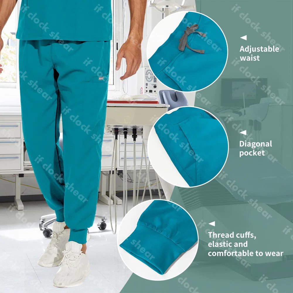 CLOCK SHEAR Unisex Scrubs Set