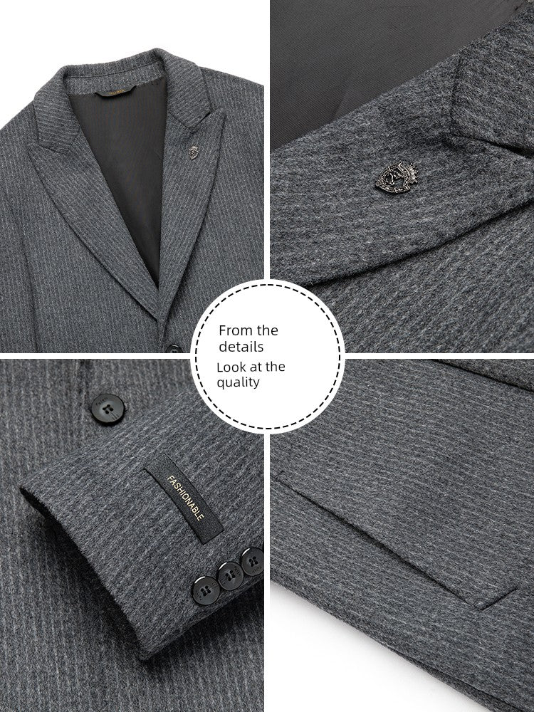 Pierre Cardin Wool Overcoat Men