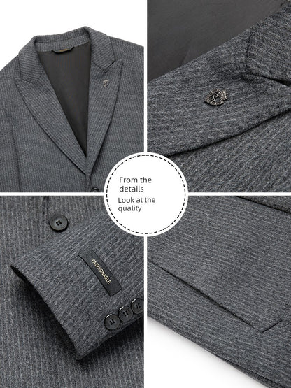 Pierre Cardin Wool Overcoat Men