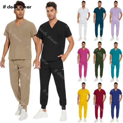 CLOCK SHEAR Unisex Scrubs Set