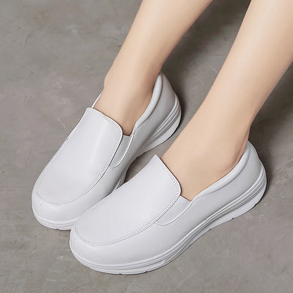 Womens Loafers Wedges Slip-on Shake Shoes