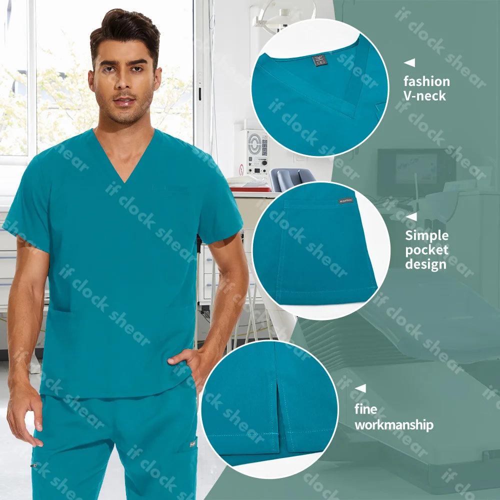 CLOCK SHEAR Unisex Scrubs Set