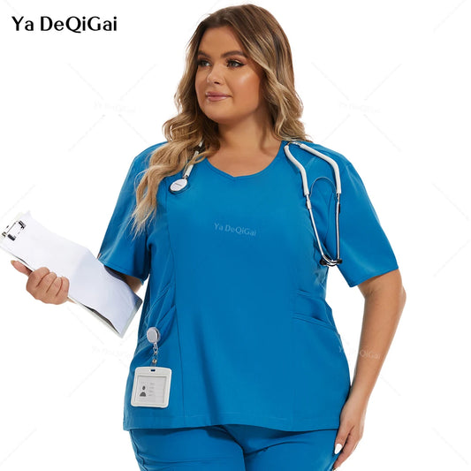 Women Slim Fit Scrubs Tops