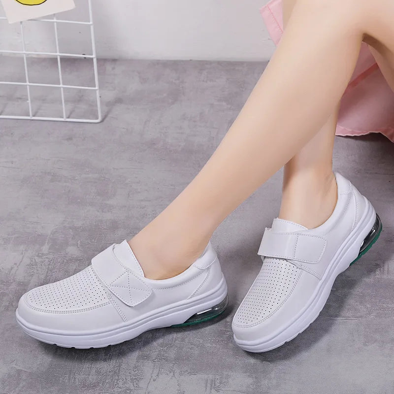 YBQJOO Women Casual Comfortable Platform Nurse Work Shoes