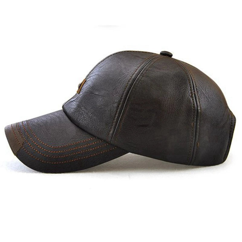 Jamont 1 Piece Leather Baseball Cap