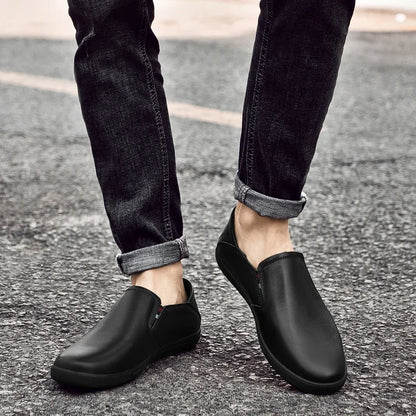 White Moccasin Men's Loafers