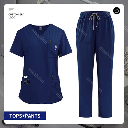 Medical Scrub Sets With Customizable Logo