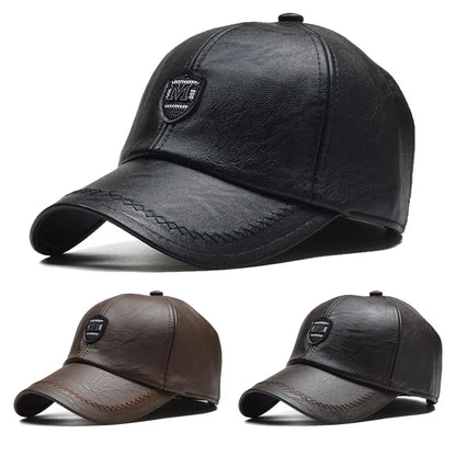 Sports Leather Baseball Caps