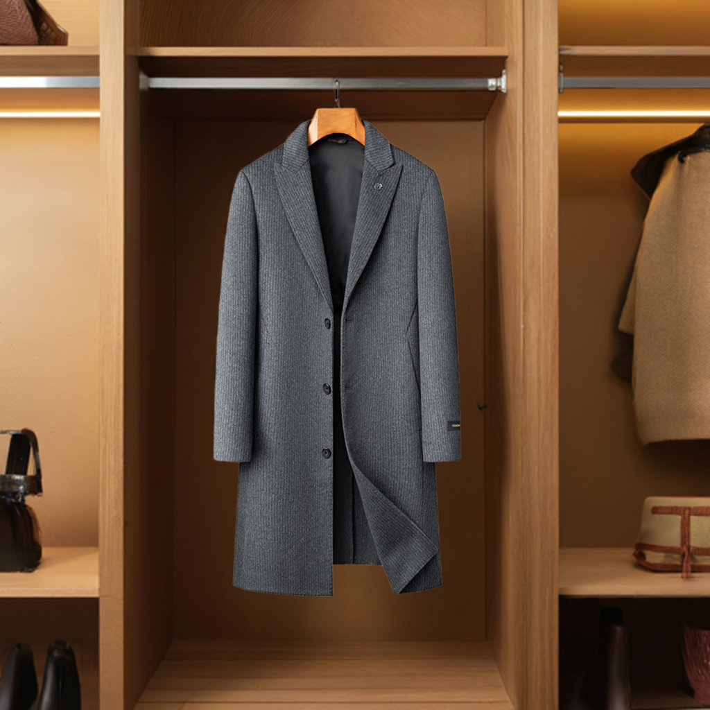 Pierre Cardin Wool Overcoat Men